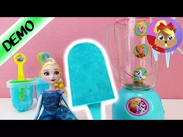 冰雪奇缘 超级可爱公主艾莎蓝色美味冰激凌冰沙制作套装